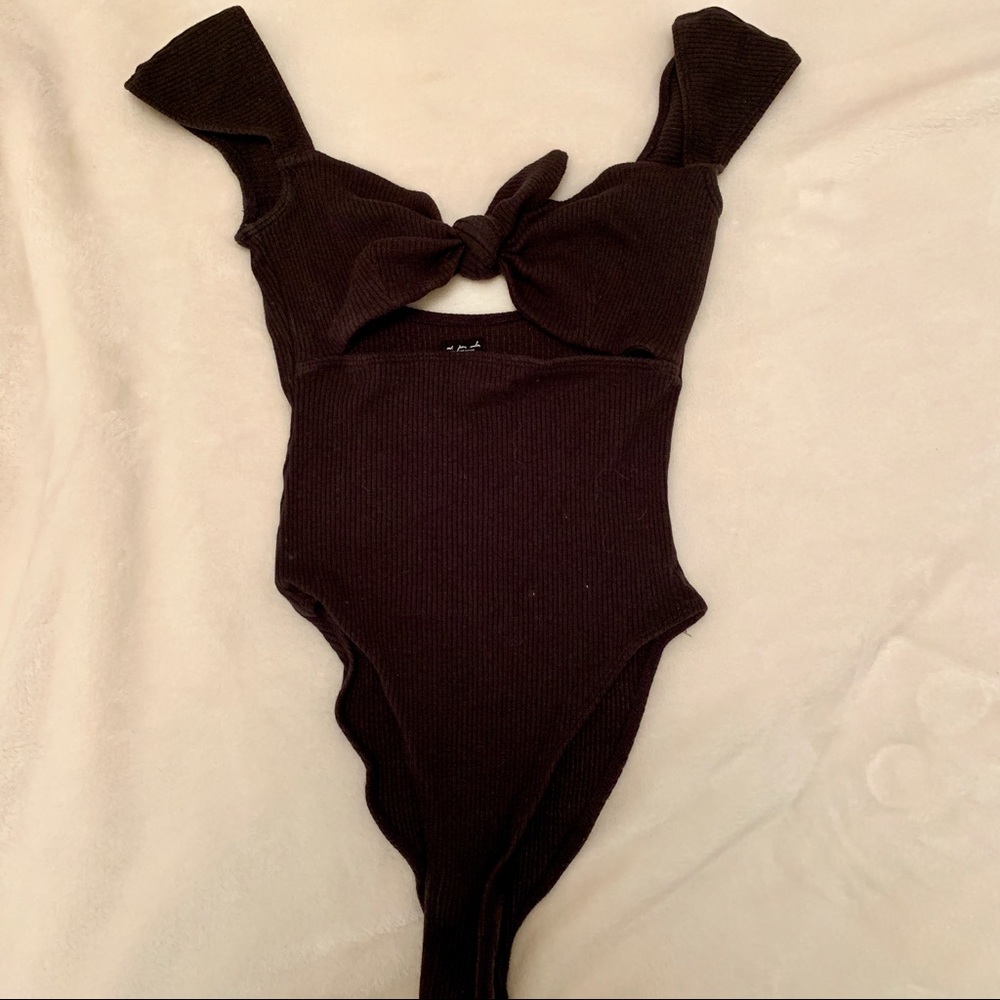 Urban Outfitters tie front bodysuit